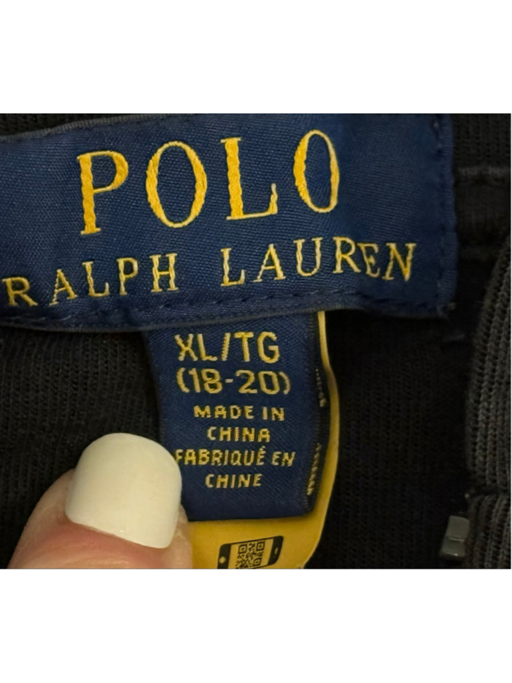 Polo Ralph Lauren Boys Sz XL (18-20) Charcoal Gray Full Zip Pony Logo Hoodie - Picture 5 of 6
